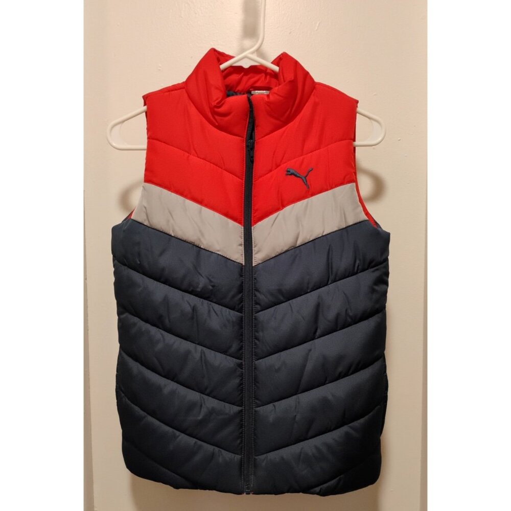 PUMA Boy's  Piece Vest  Size  M-10/12, multicolor(Red/Gray/dark blue), 1333175